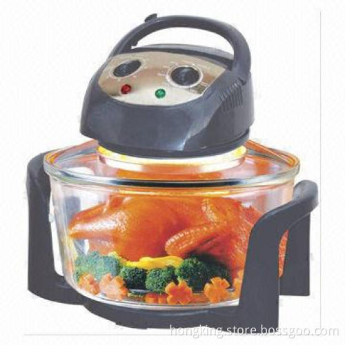 Deluxe Halogen Oven with Stainless Steel Panel